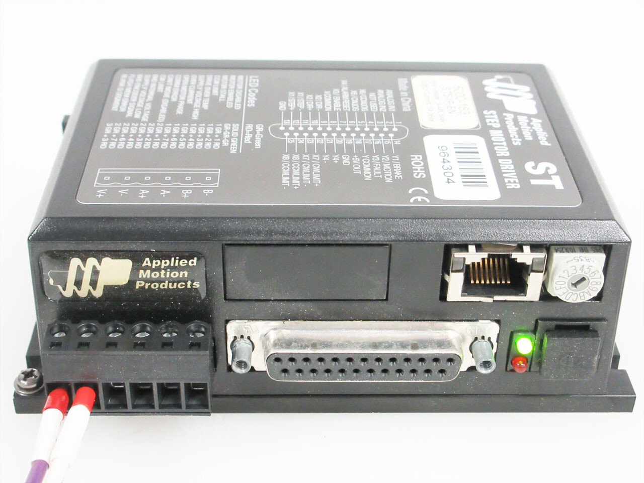 APPLIED MOTION ST5-IP-EN DIN RAIL STEP MOTOR DRIVER 5000-183 DRIVES DRIVE