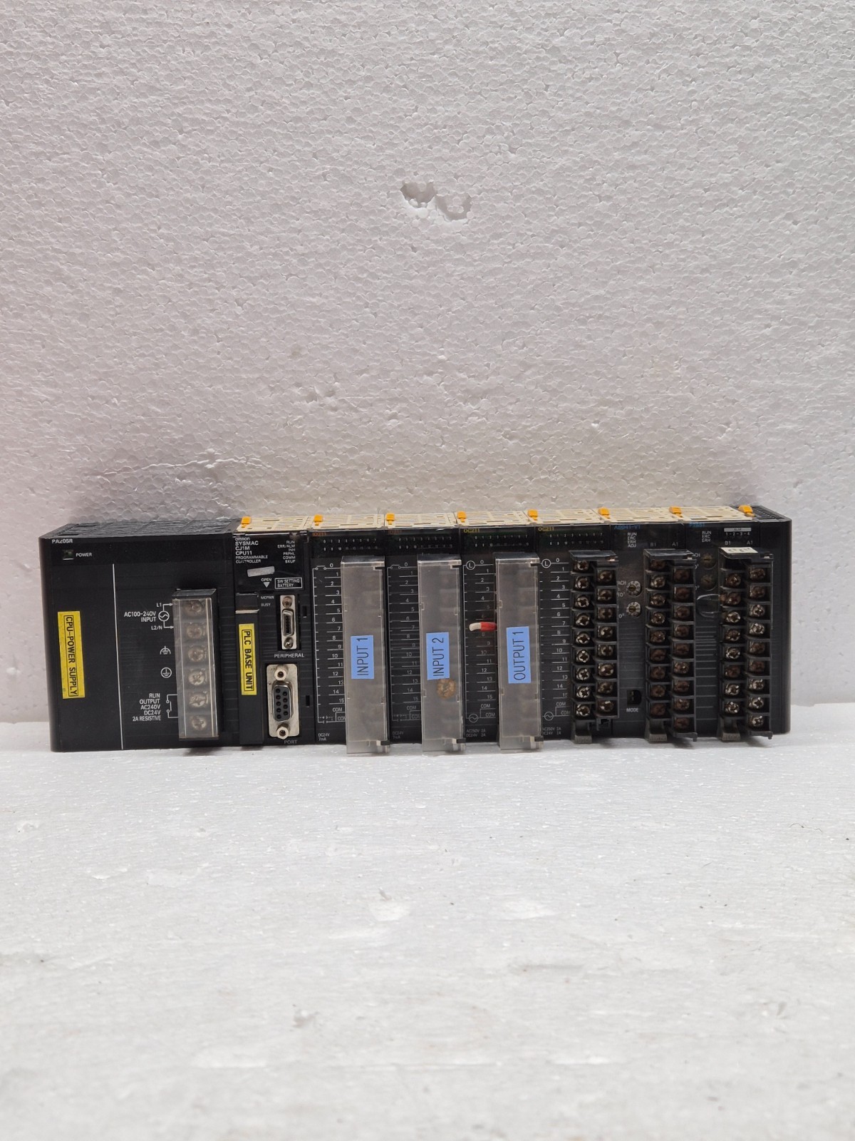 OMRON CJ1W-PA205R,CJ1M-CPU11,CJ1W-ID211*2PCS,CJ1W-OC211,CJ1W-AD041-V1,CJ1W-PTS51