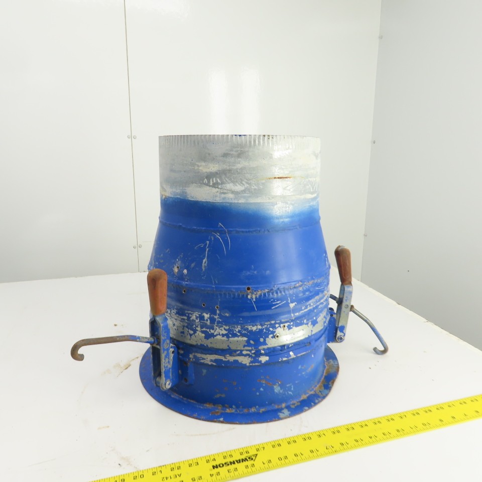 12″ x 13-1/2″ Duct Coupling Assembly W/ Destaco Toggle Clamps 18-1/2″ OAL