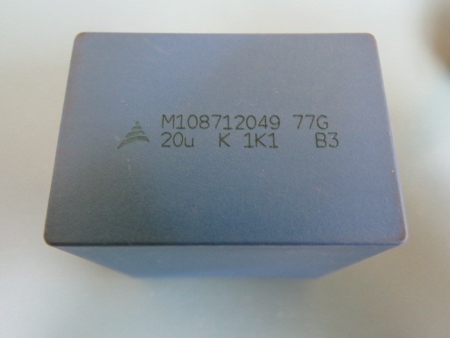 EPCOS B32776G206K Qty of 3 per Lot 20µF Film Capacitor 1100V (1.1kV) Polypropyl
