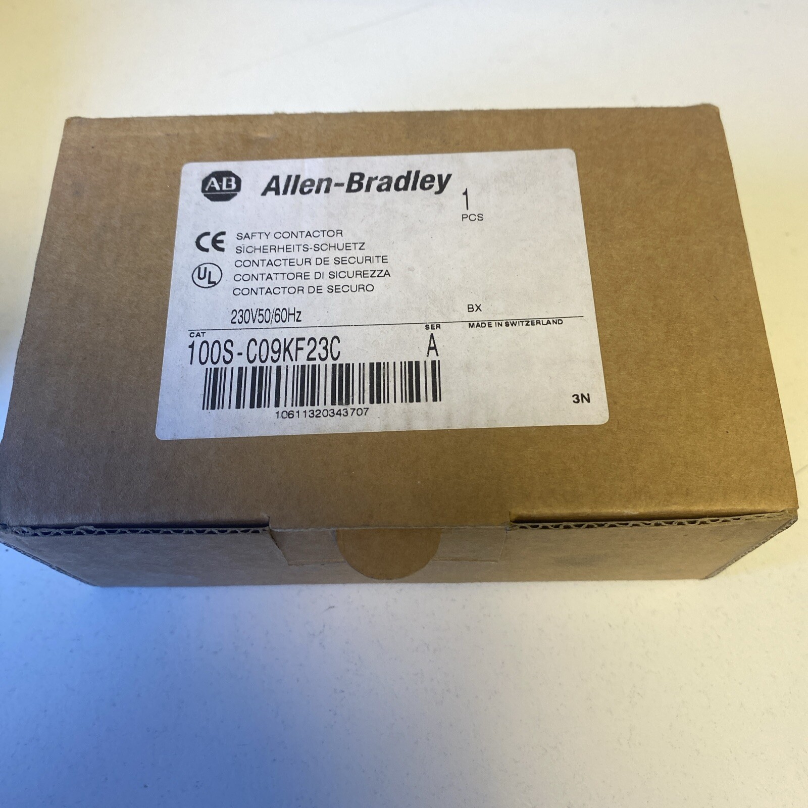 Allen-Bradley 100S-C09D05C Series C Safety Performance Contactor 9A 230V AC New