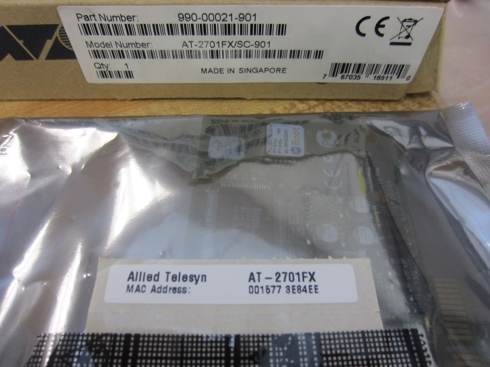 Allied Telesyn 990-00021-901 PCI 32-Bit Fast Ethernet Adapter AT-2701FX/SC-901 (
