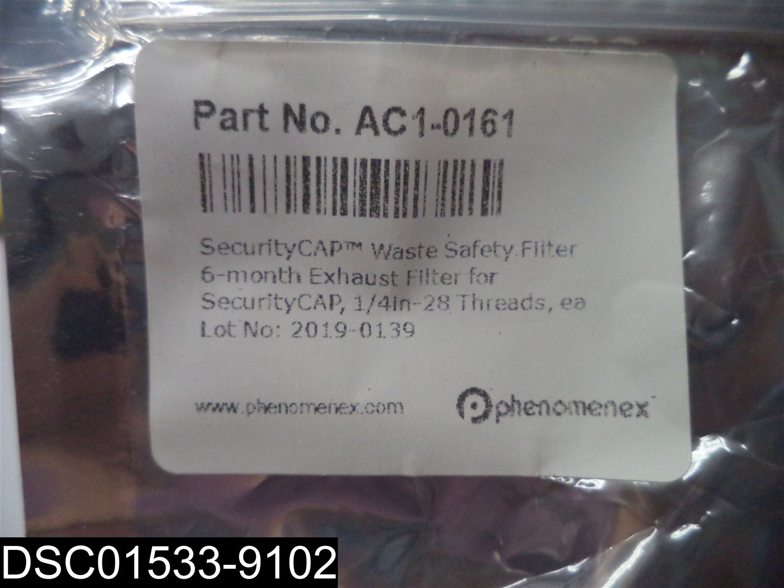 AC1-0161 SecurityCAP Waste Safety 6-month Exhaust Filter