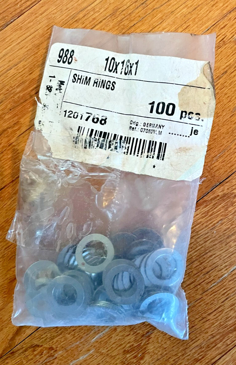 Mix Lot McMaster Carr 988-SPR STL Shim Rings