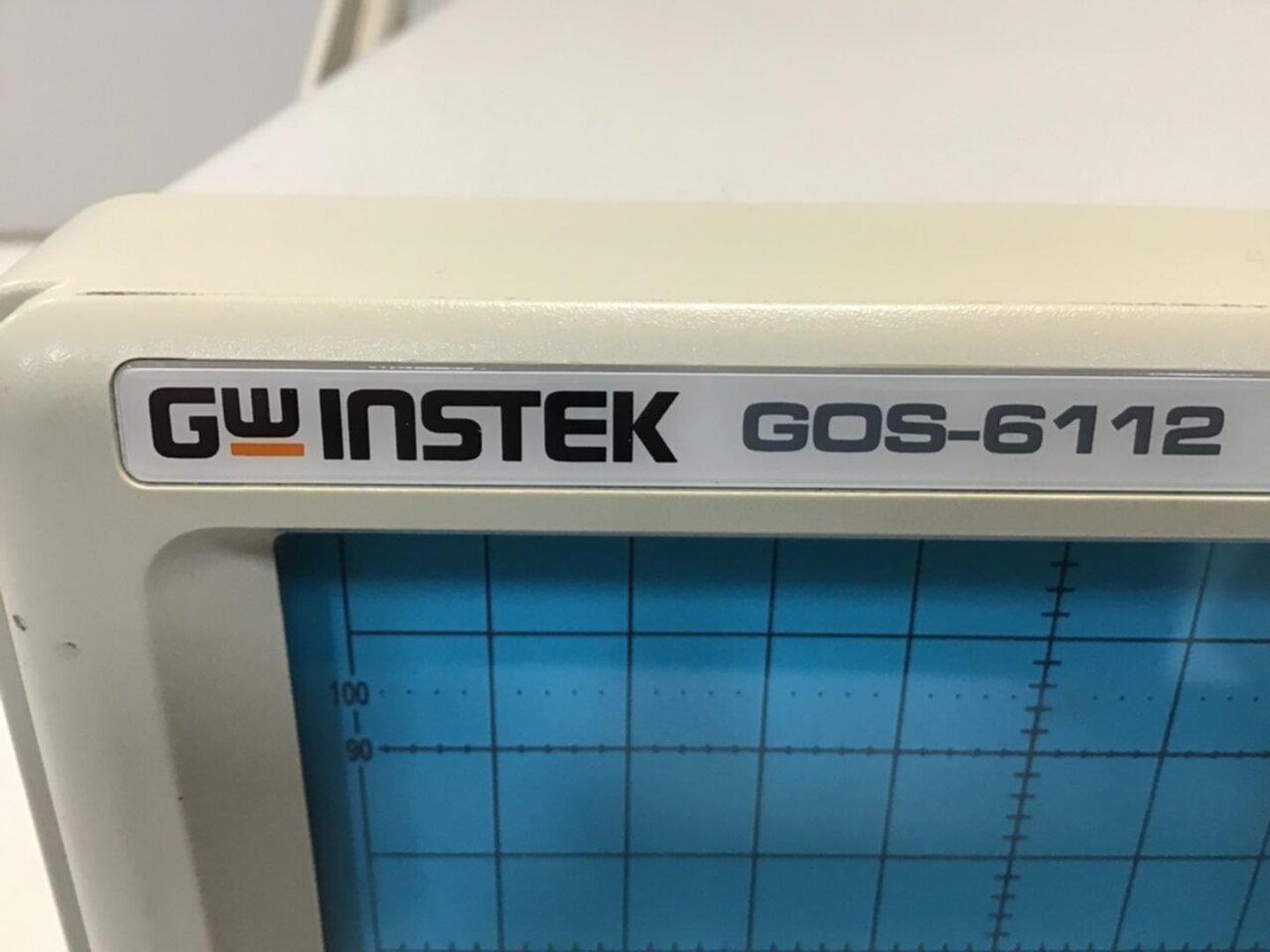 GW INSTEK Oscilloscope GOS-6112 Used #119524