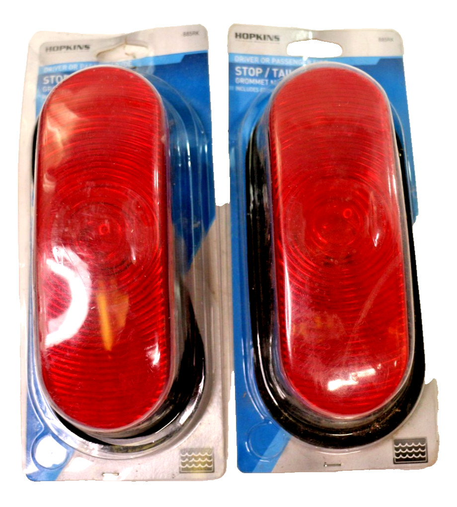 Hopkins Towing Solutions 6″ Red Oval Stop-Tail-Turn Light Kit, B85RK PAIR in BOX