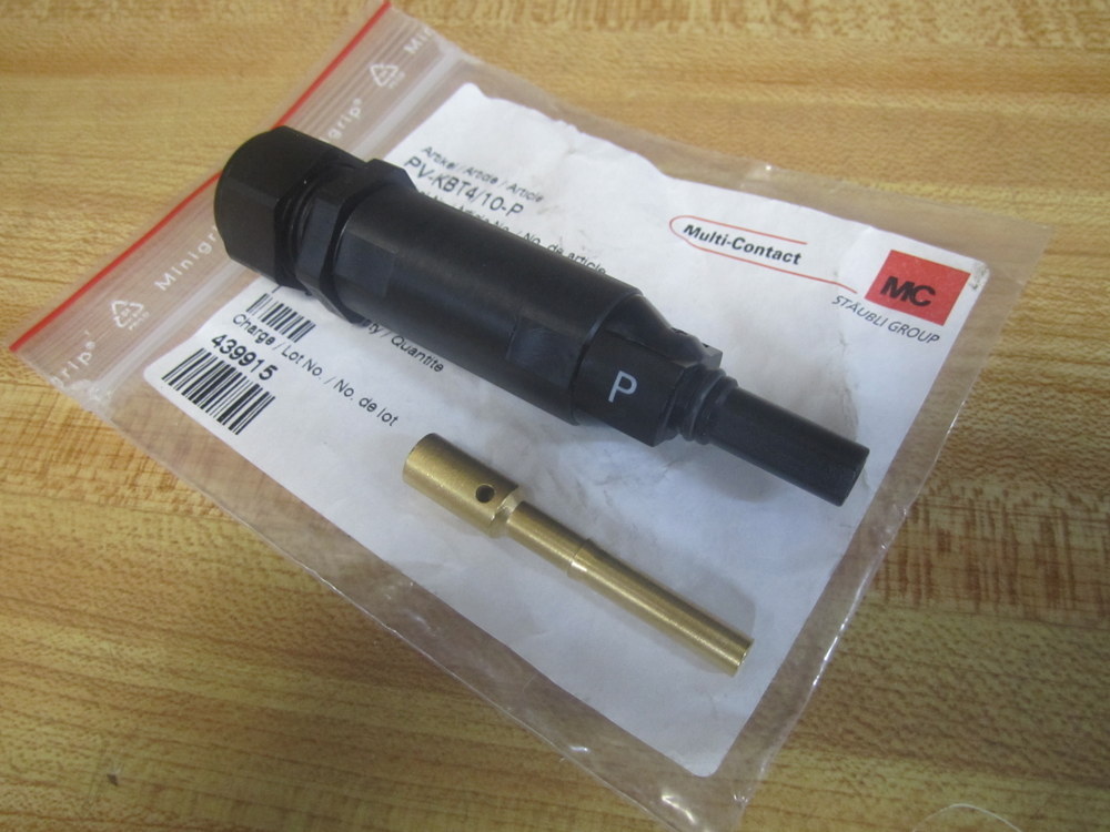 Staubli PV-KBT4/10-P Multi-Contact MC4 Female Multi-Contact Connector PVKBT410P