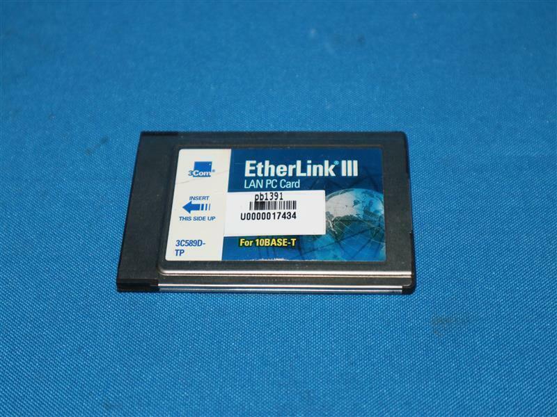 3Com 3C589D-TP 16-0108-000 Rev:B EthernetLink III Lan PC Card for 10BASE-T