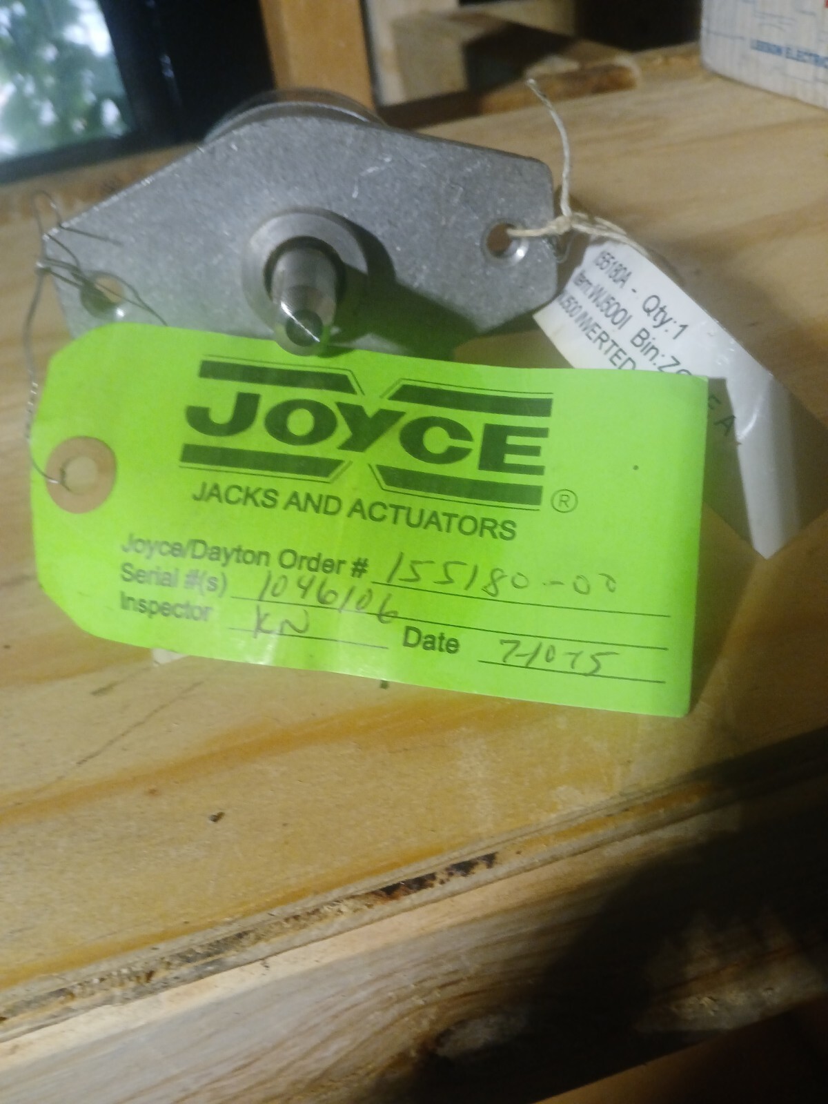 Joyce Dayton WJ500 Machine Screw Jack Worm Gear