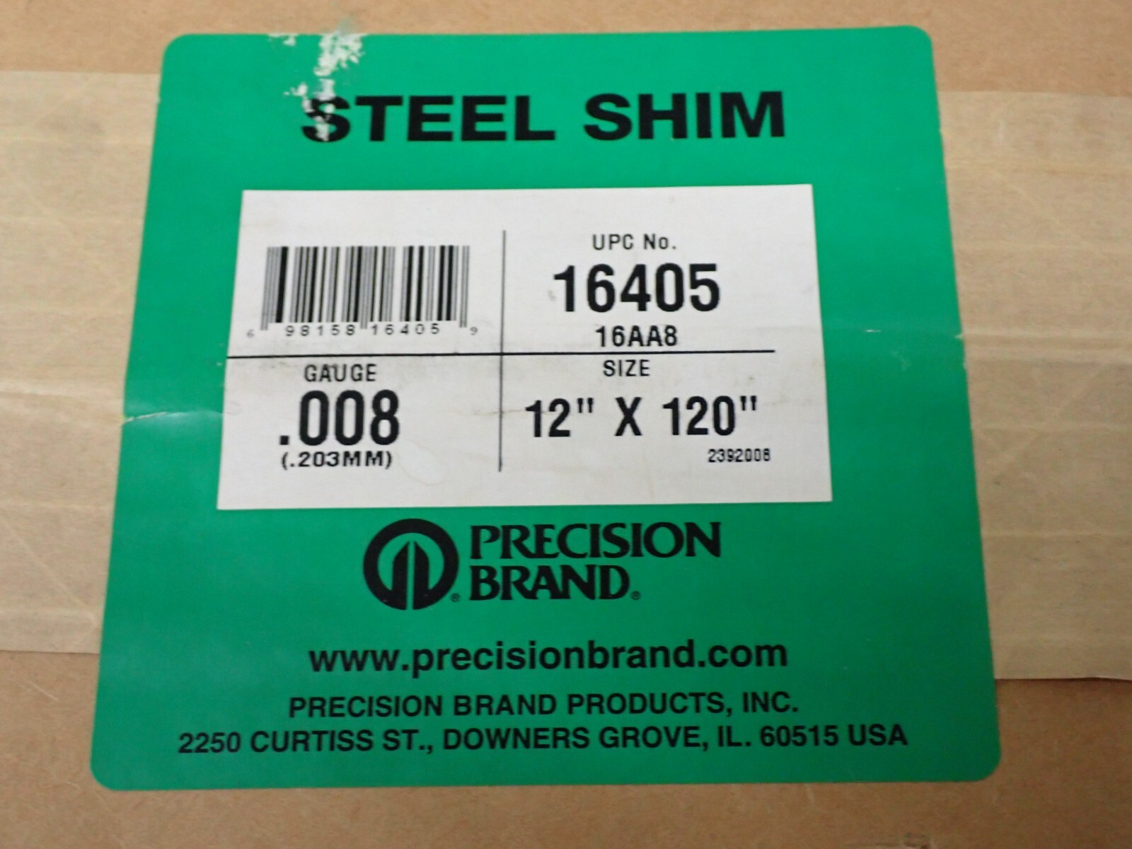 16405 12″ X 120″ .008 .203MM STEEL SHIM STEEL BRAND NEW