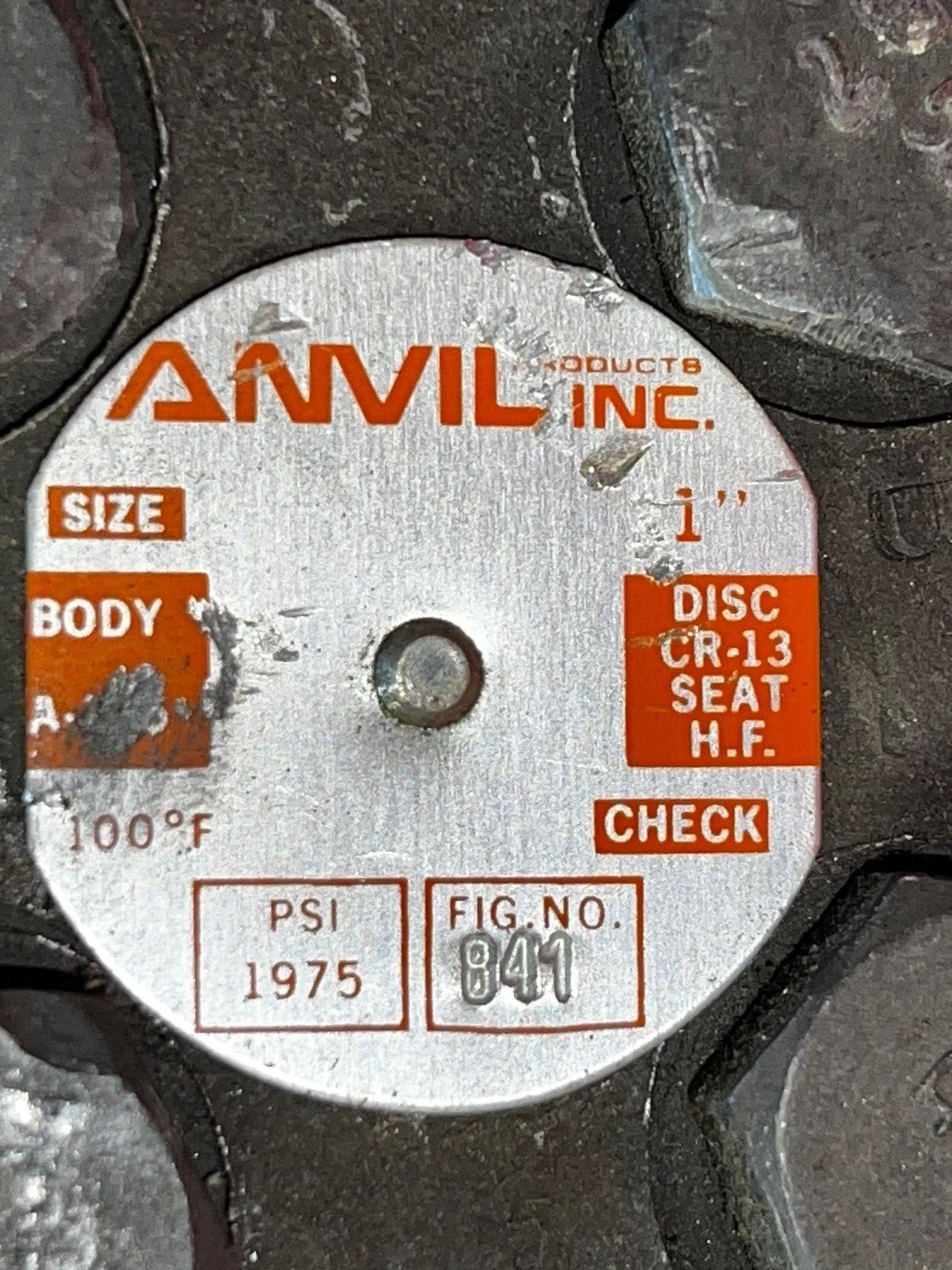ANVIL SOLENOID VALVE FIG. 841 A105 CLASS 800 FORGED STEEL 1″ THREAD PORT