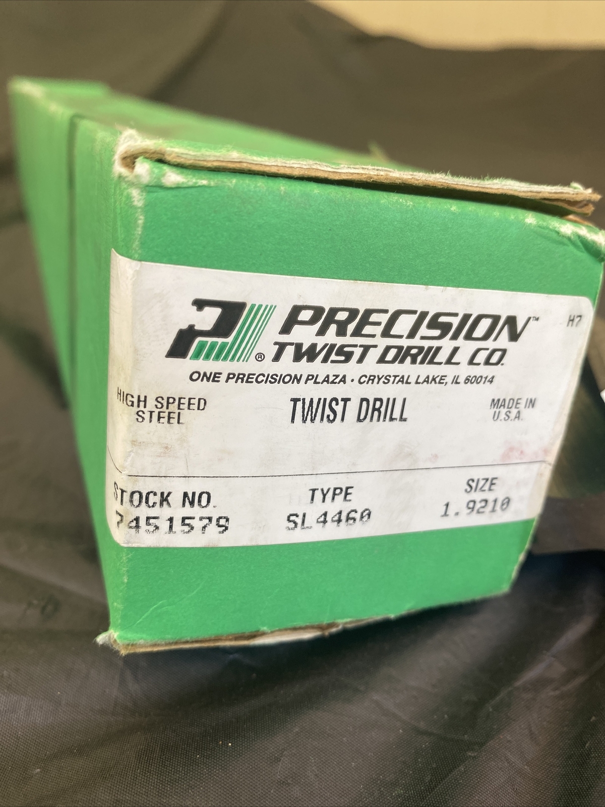 Precision Twist High Speed Steel Taper Shank Drill Bit Type SL4460 Size 1.9210