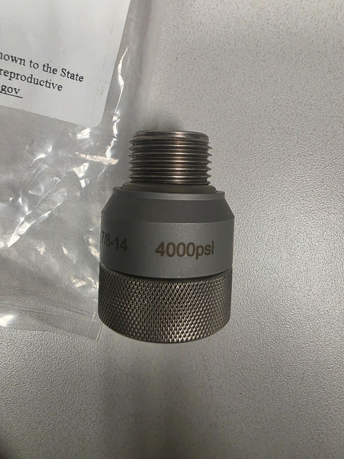 FasTest MIT104P TwistMate MIT Quick Connector 7/8-14 Internal Thread 10000 psi