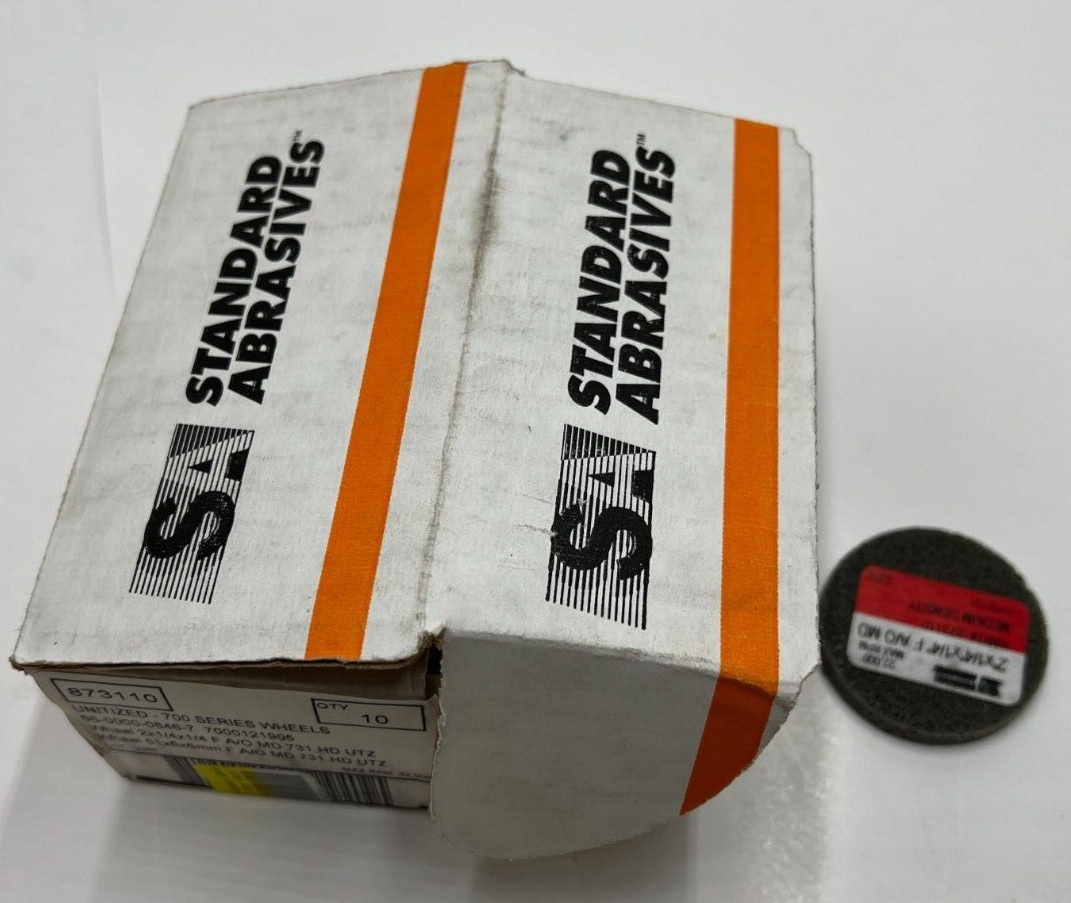 (QTY 10) Standard Abrasives 873110 2″x1/4″x1/14″ F AO MD Medium Density