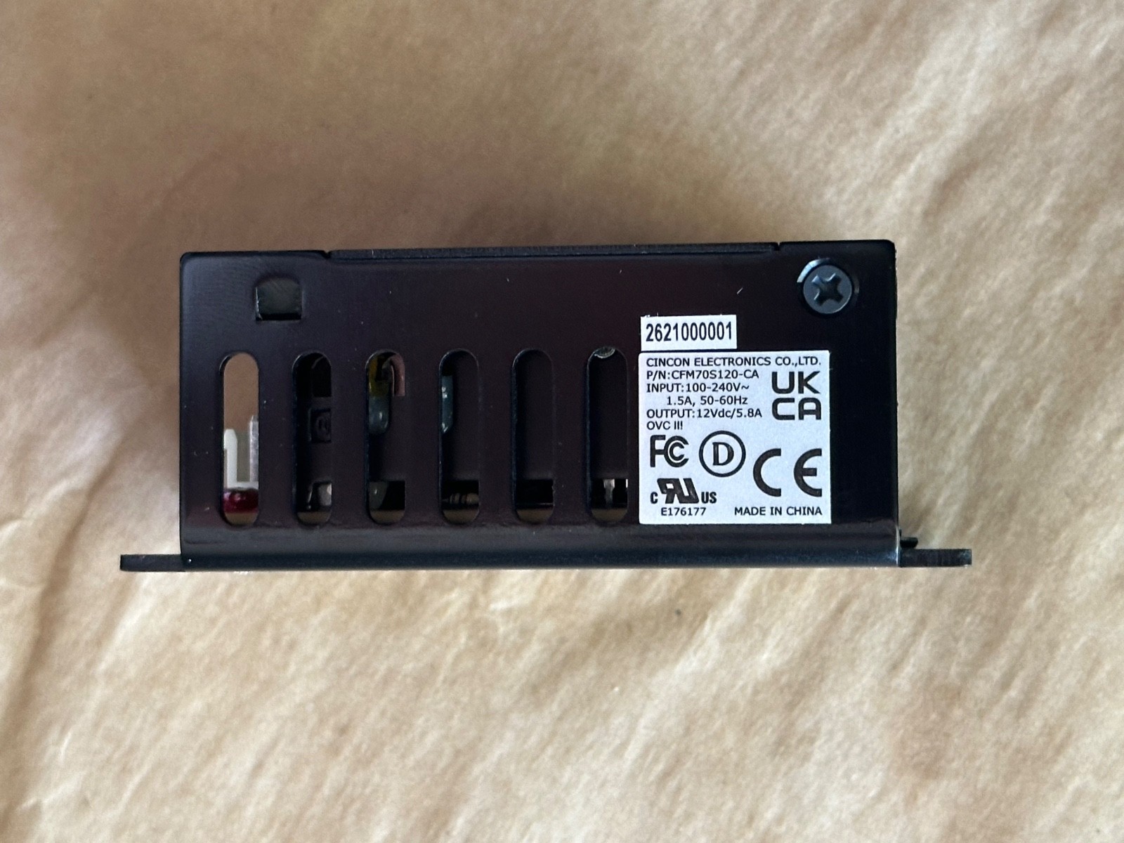 Cincon CFM70S120-CA Power Supply – Chassis Mount 70W 12V 5.8A Converter New