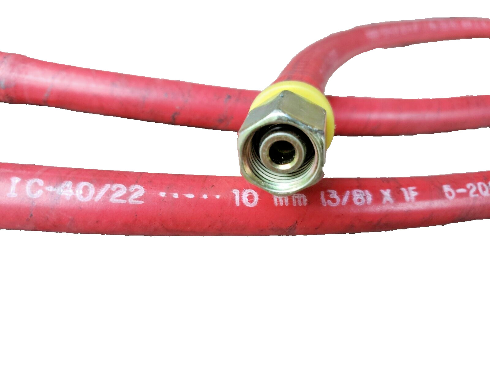 (3) PARKER PUSH-LOK 801-6WP 1.7 MPA, 3/8″ x 17″ Hose Assembly FEMALE JIC 250PSI