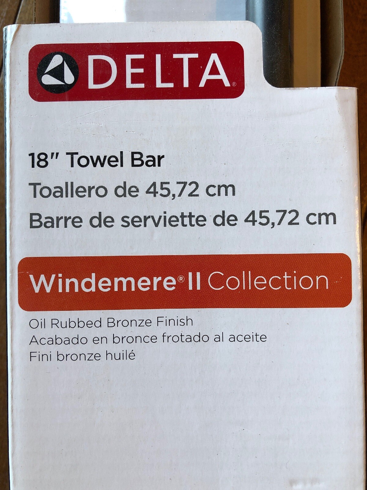 Delta Faucet Windemere II Collection 18″ Towel Bar, Delta Oil Rubbed Bronze