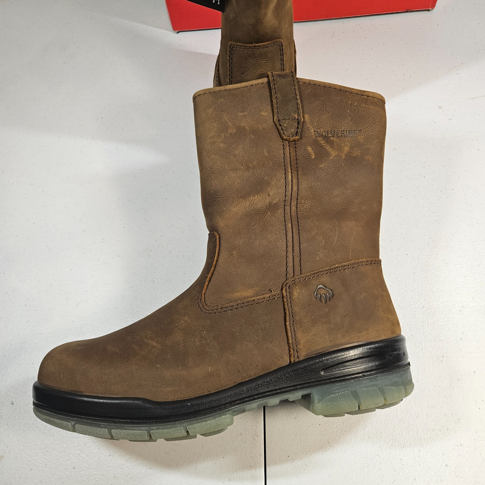 Wolverine Men’s Steel Toe W03258 DuraShocks Wellington Stone 8.5 EW New