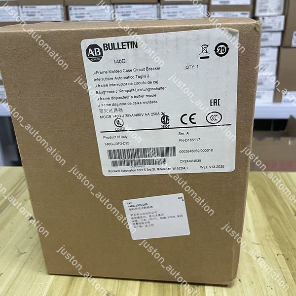 Allen‑Bradley 140G‑J3F3‑D25 250A J‑Frame MCCB 3P | Free Shipping