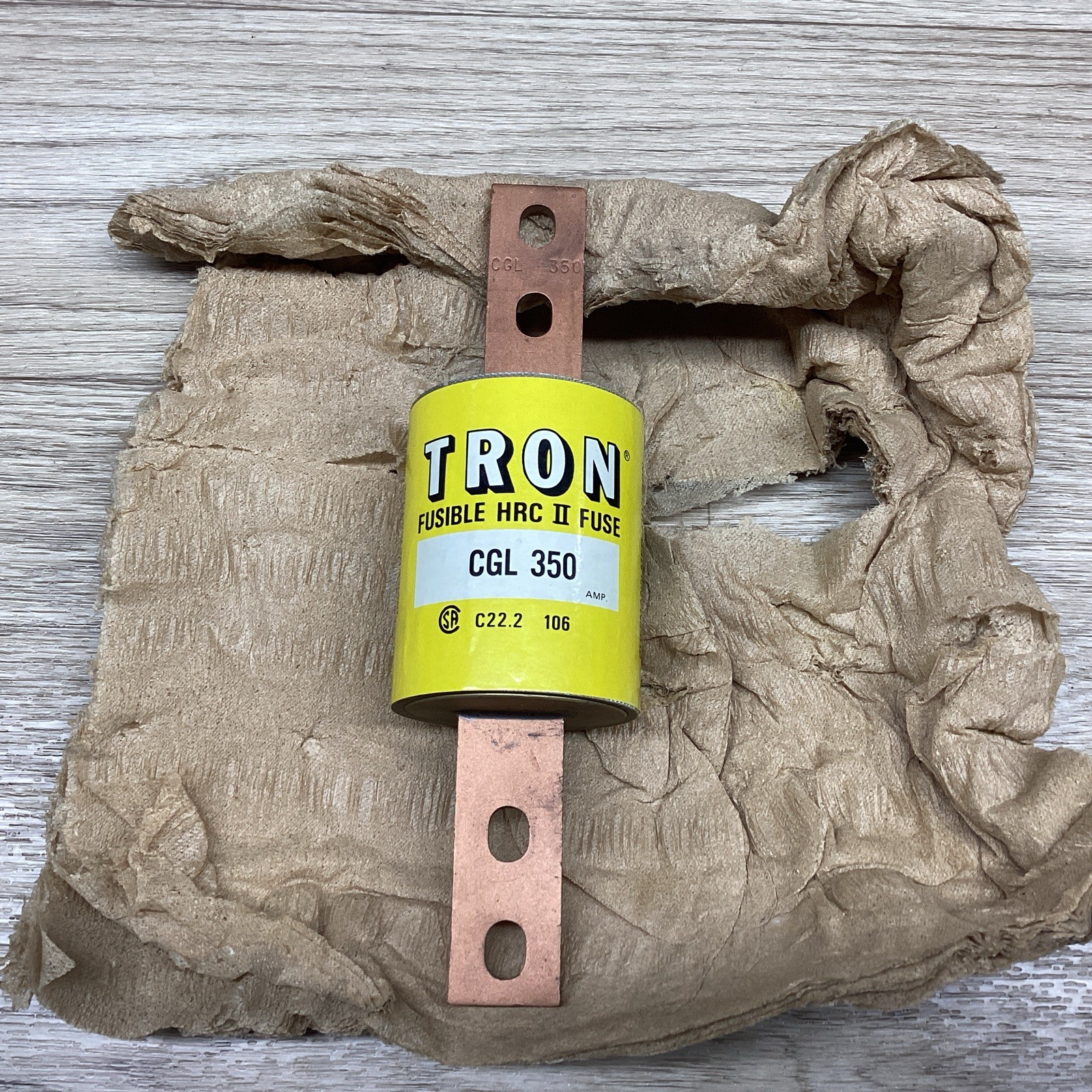 TRON FUSIBLE HRC II FUSE CGL350 BUSSMANN #821PT140*CO