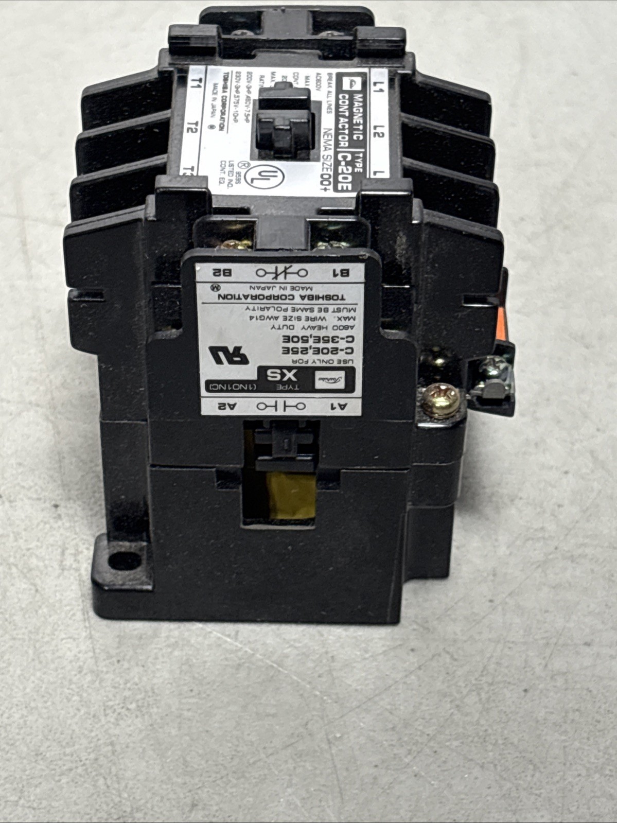 Toshiba Type C-20E Magnetic Contactor Size 00+ 20 Amp – New in Box
