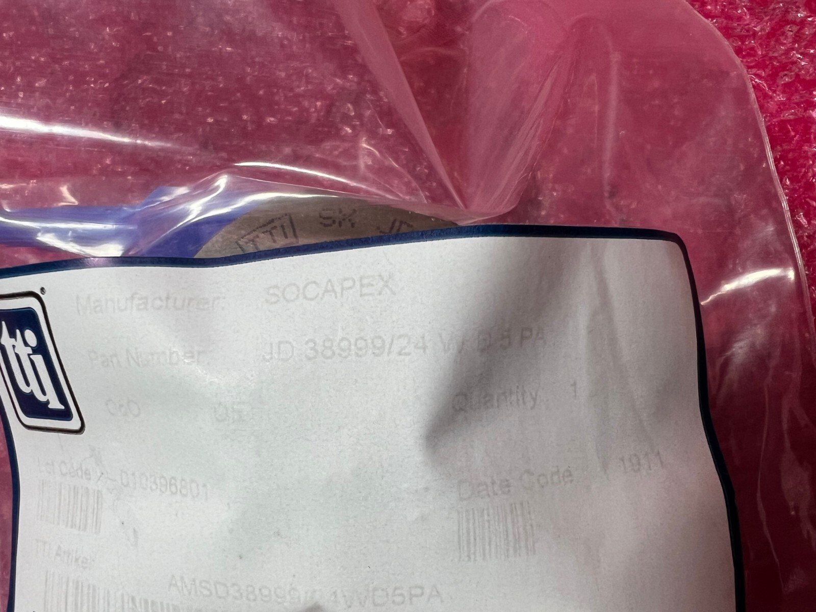 1 Pc SOCAPEX (TTI) JD38999/24