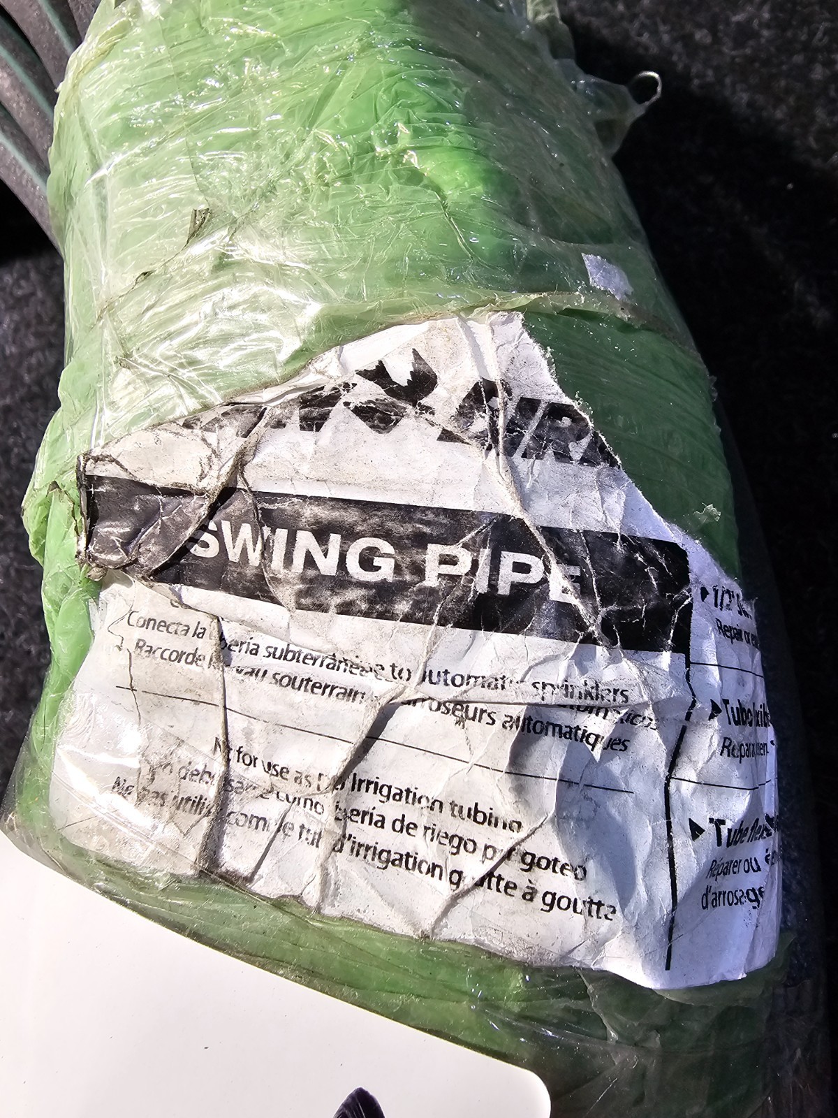Rain Bird 250′ x 1/2″ Extra Flex Kink Resistant Swing Pipe Polyethylene Black