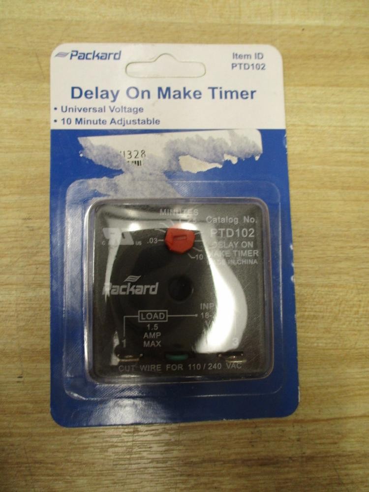 Packard PTD102 Delay On Make Timer (Pack of 3)