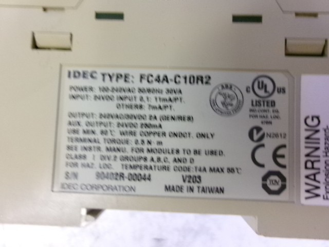 IDEC FC4A-C10R2 MICROSMART CONTROLLER USED FREE SHIPPING!!!!!!!!!!!!!!!!!!!!!!