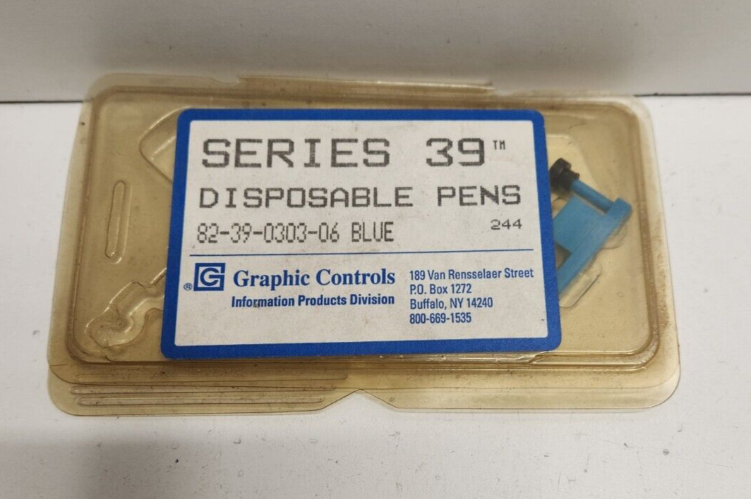 LOT OF 2 NEW OLD STOCK! GRAPHIC CONTROLS BLUE MARKING PENS 82-39-0303-06