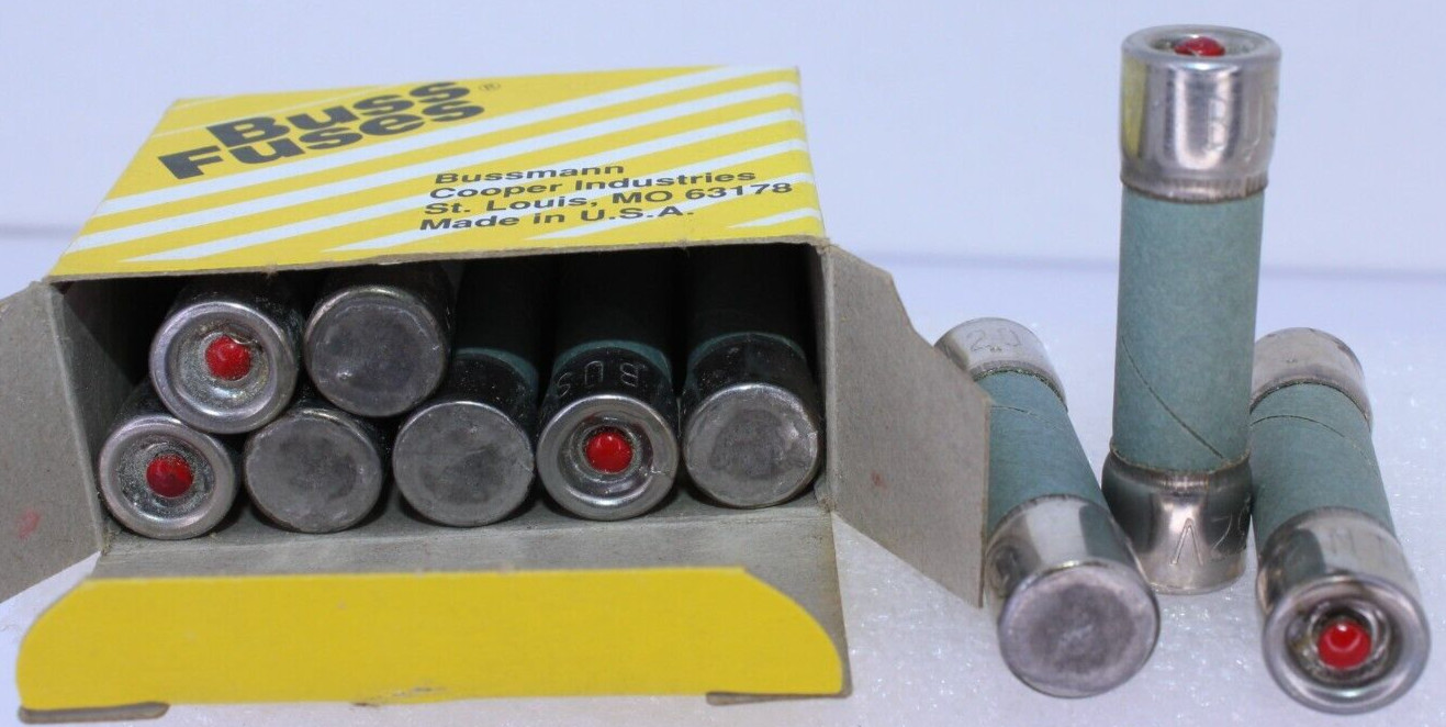 New Lot of 10 Bussmann MIN-20 Fuses