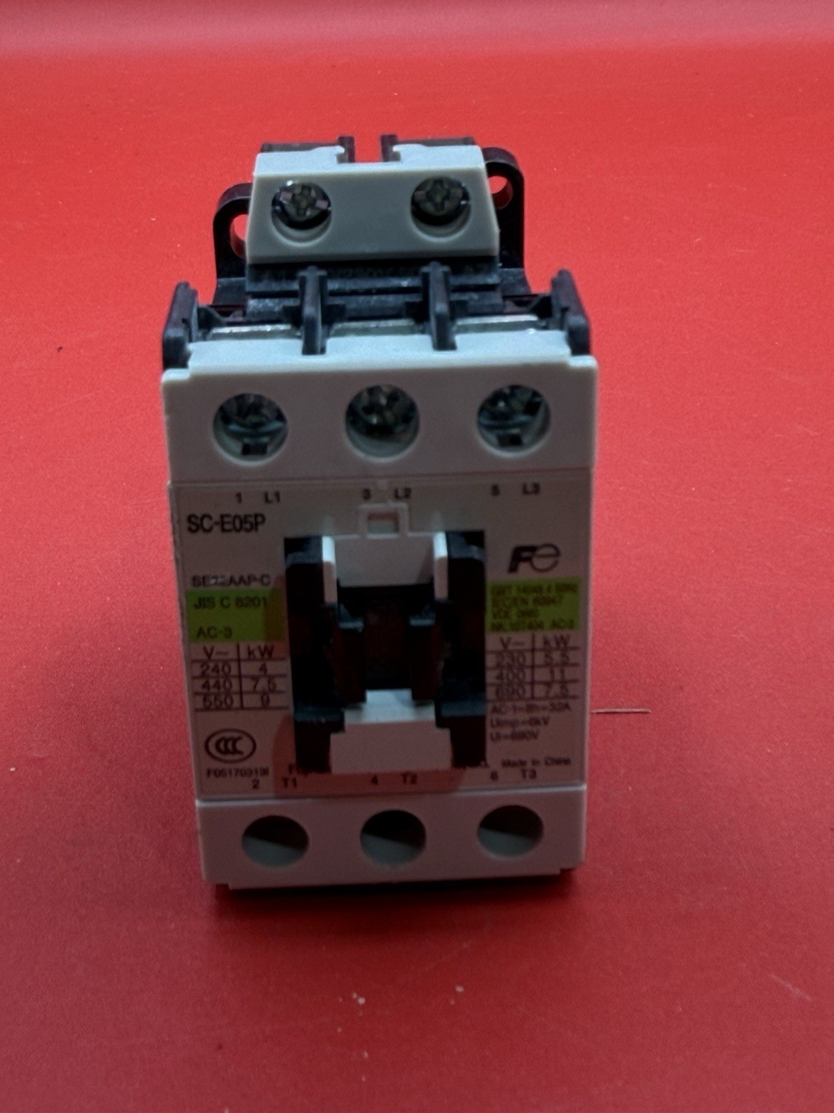 FUJI Electric SC-E05P/G SC-E Series Magnetic Contactor G2A