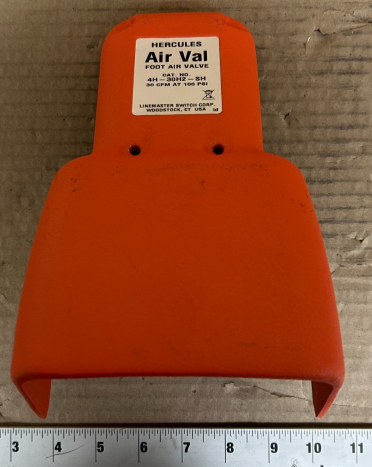 Linemaster 4H-30H2-SH Foot Switch Cover P-534-L5 AirVal Hercules