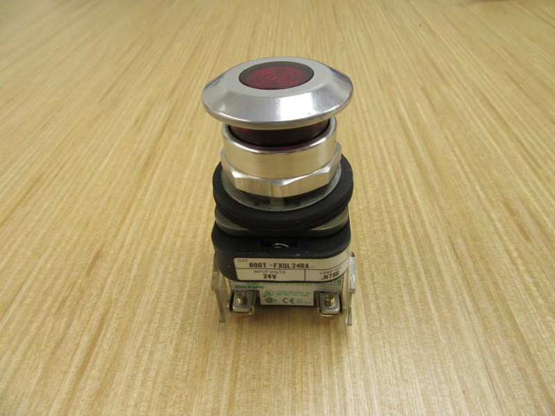 Allen Bradley 800T-FXQL24RA Button w/800T-NL24 & 800T-XA