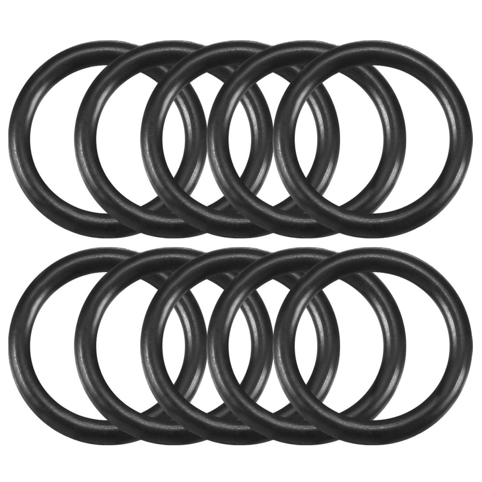 10 Pcs Black Rubber Oil Seal O Ring Sealing Gaskets 11mm x 8mm x 1.5mm