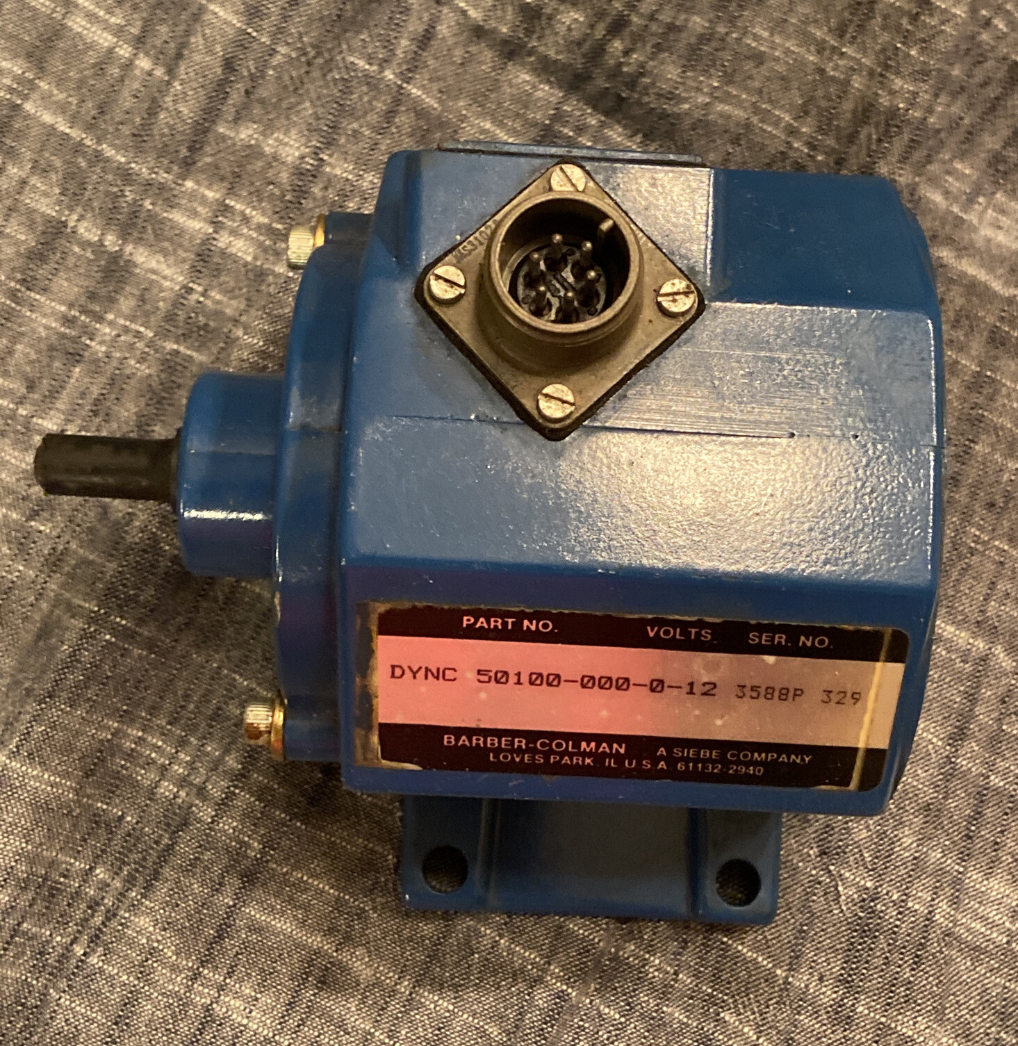 Governor Actuator 12V DYNC 50100-000-0-12 Barber Coleman