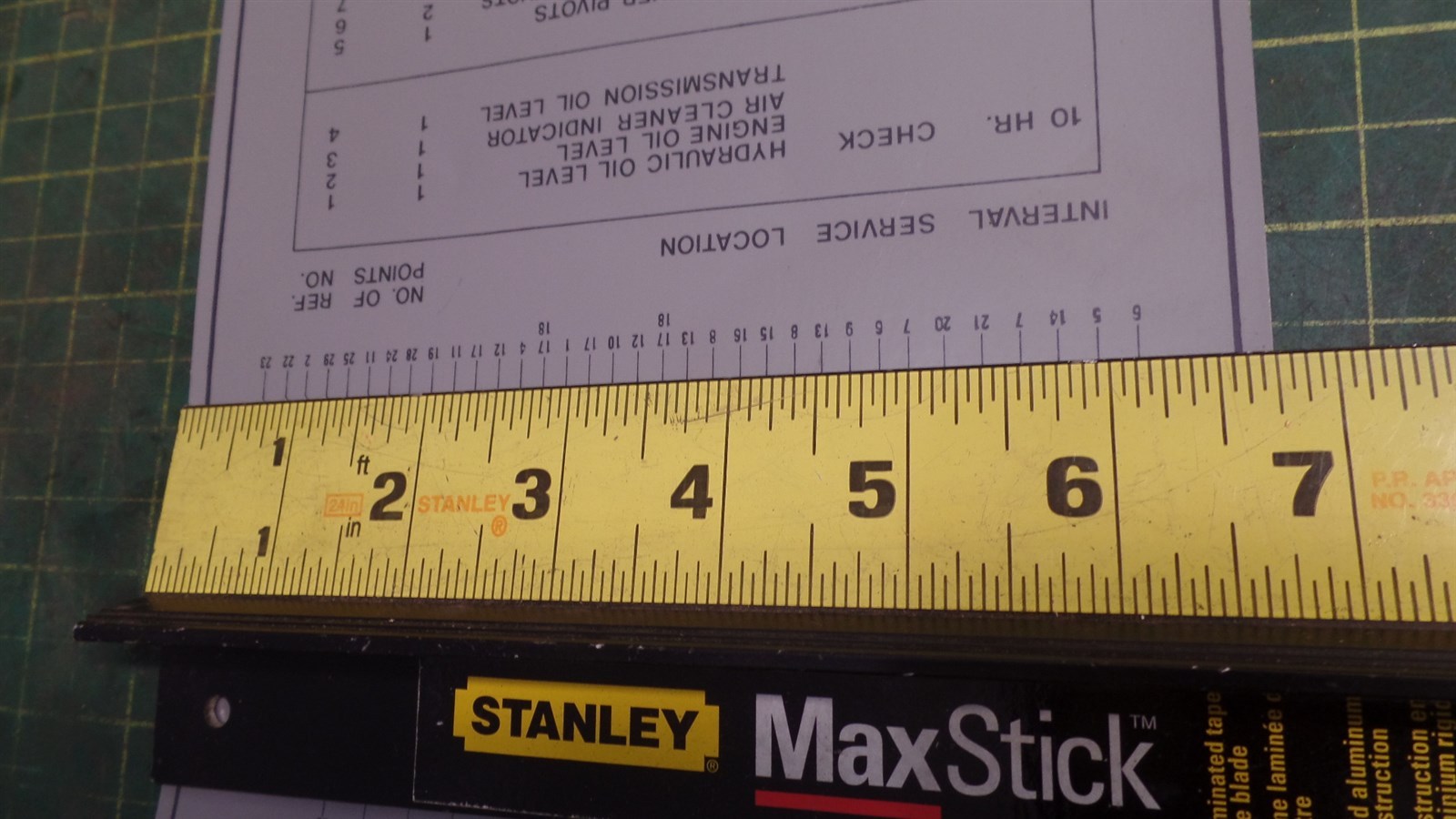 GENIUNE TROJAN O&K 10460020500 LUBRICATION CHART, TEREX 10-460020500, 4600205