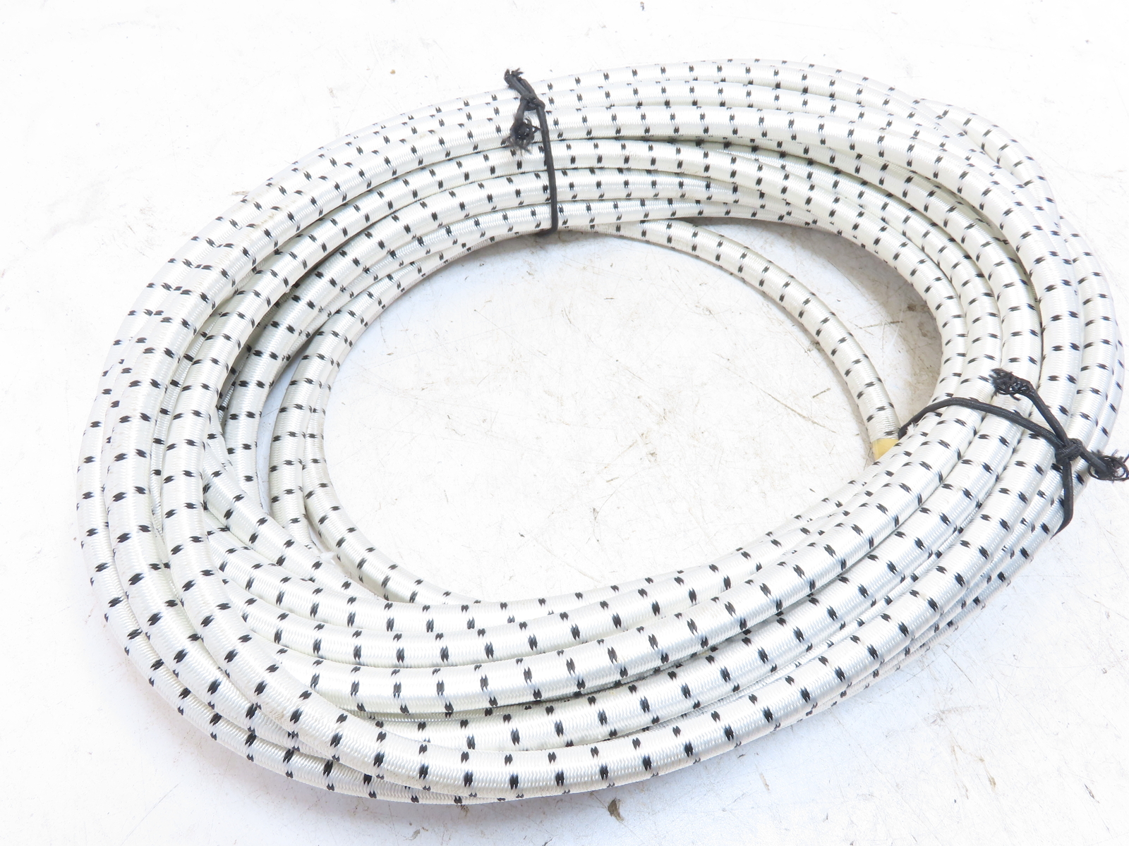 BULK-STRAP NL1012 Bungee Cord Roll Nylon 1/2 in Cord Dia 50 ft Lg White 14A767