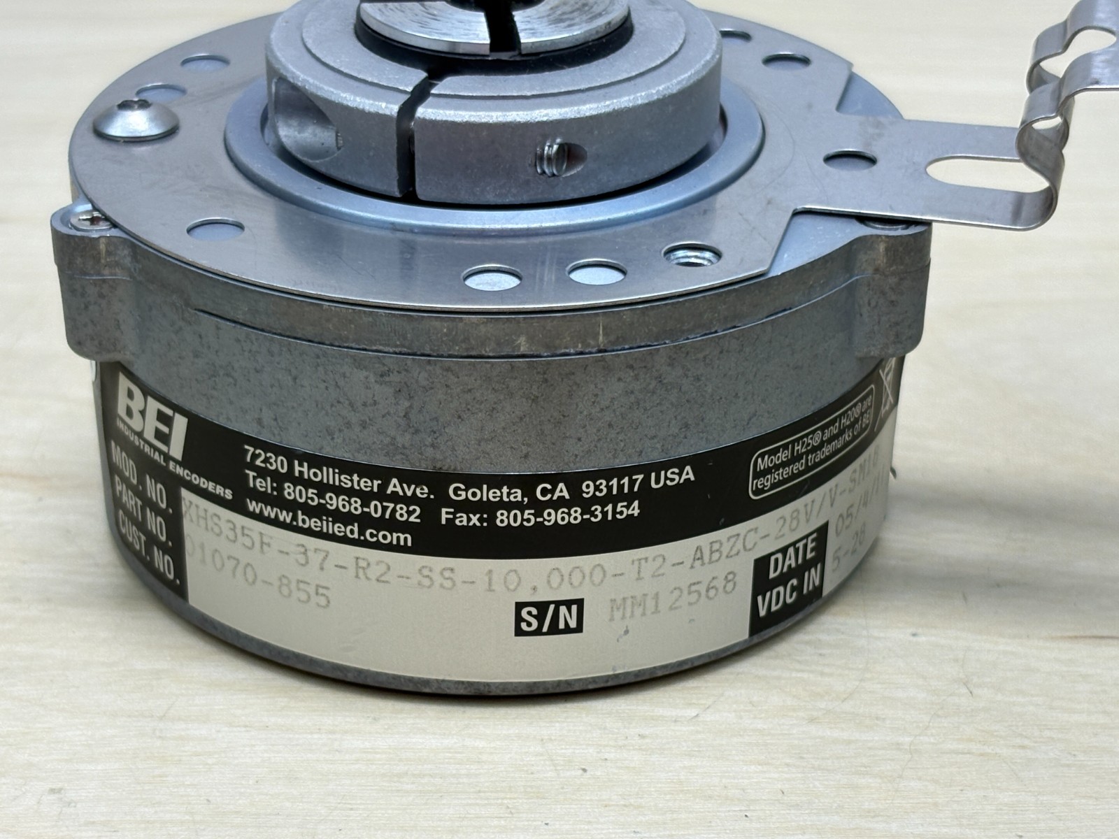 BEI XHS35F-37-R2-SS-10,000-T2-ABZC-28V/V-SM18 Encoder