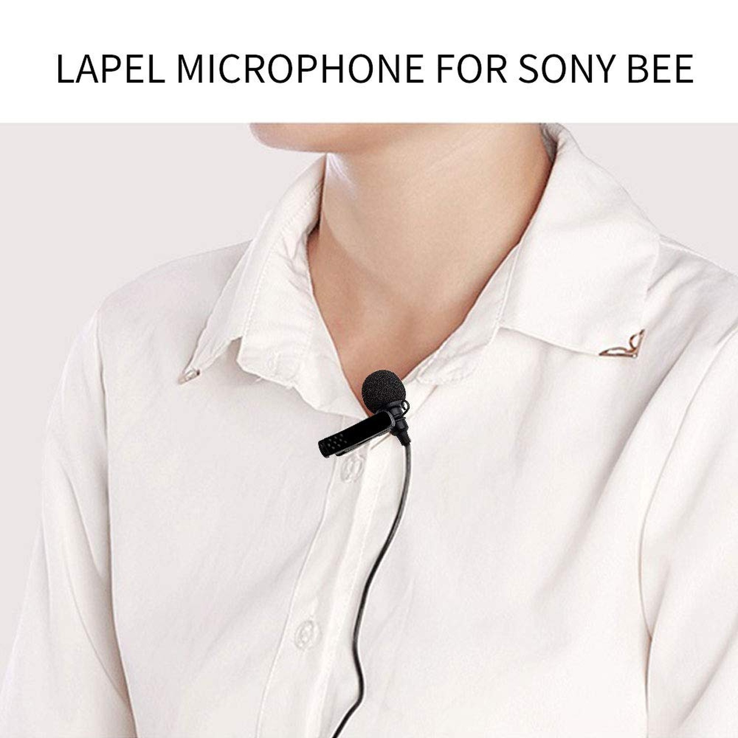 Omnidirectional Lavalier Microphone for Sony UWP V1/D11/D21 Wireless Micropho…