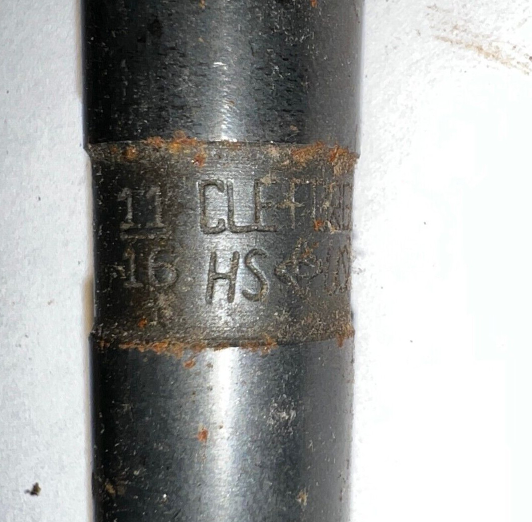 CLEVELAND MORSE TAPER DRILL BIT MT2 11/16″ CUT 6″ LOC 9-1/4″ OAL