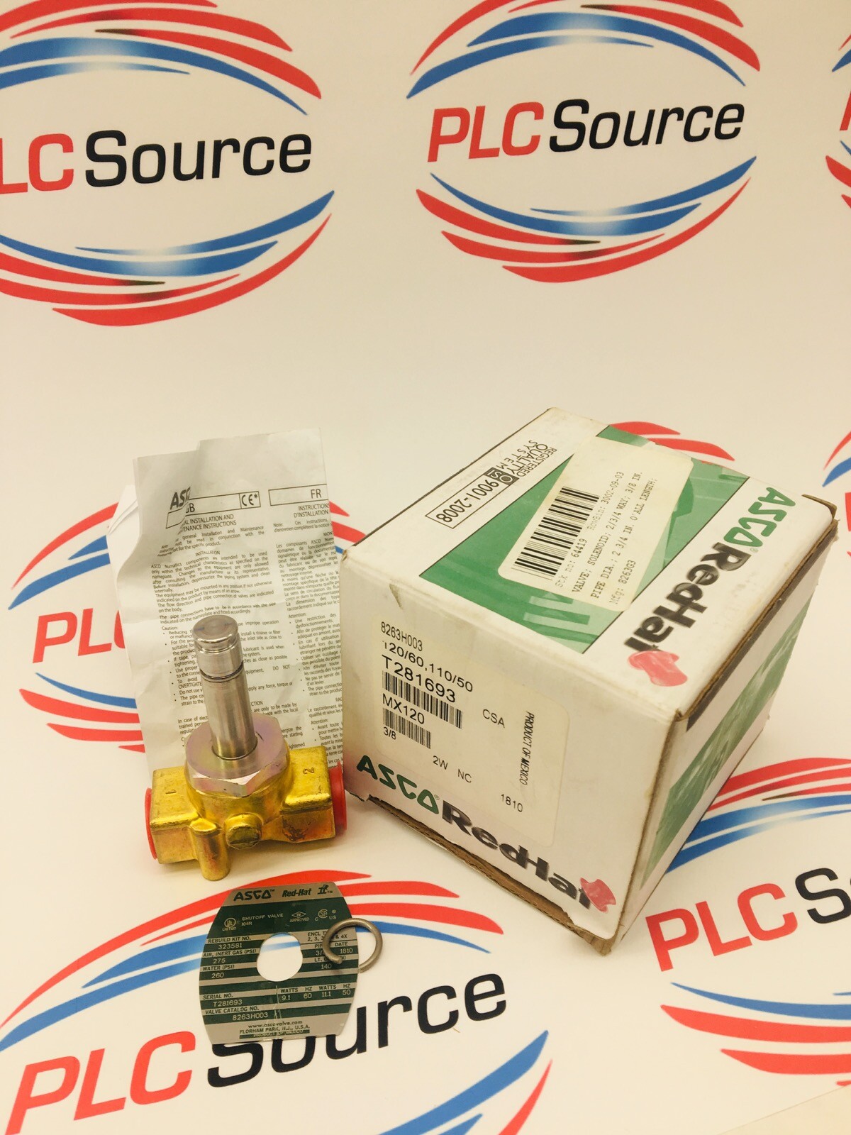 ASCO REDHAT 8263G3 SOLENOID VALVE KIT 826H003