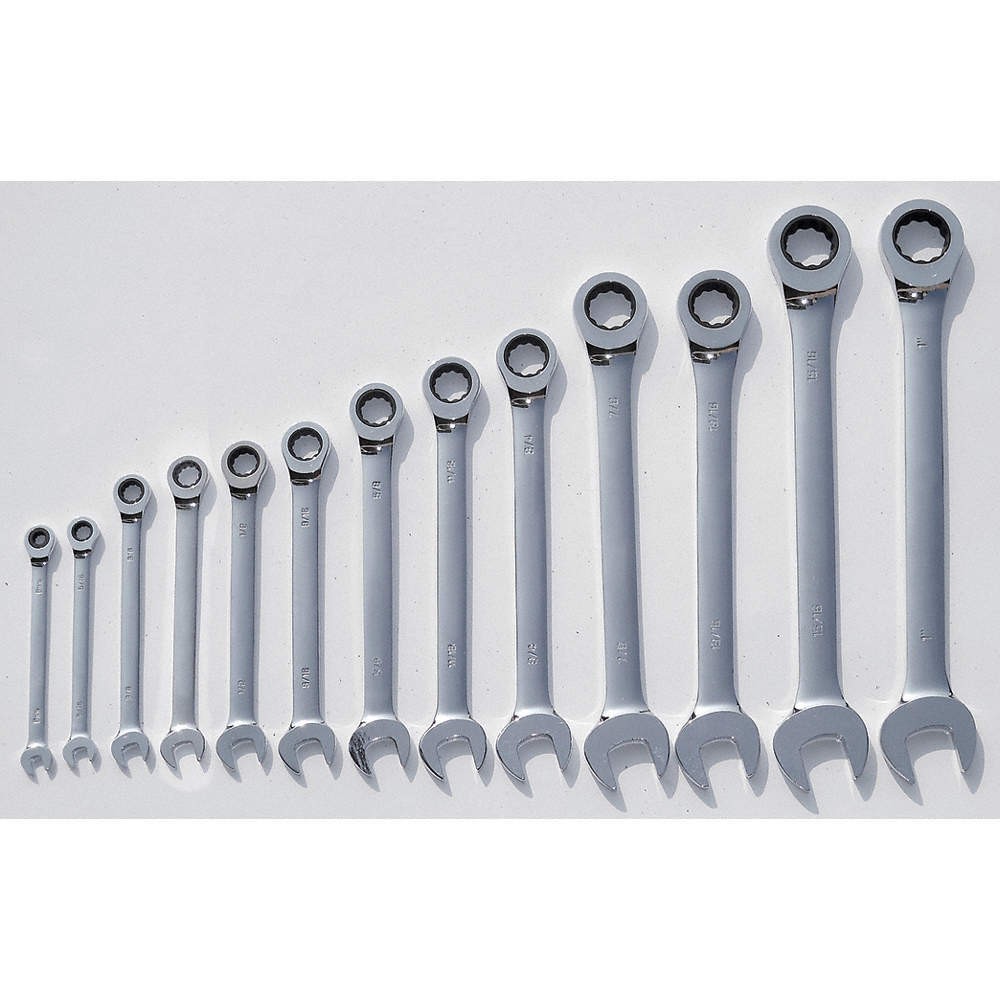 WESTWARD 20PH05 Combo Wrench St,CV Steel,Mirror,Standard 20PH05
