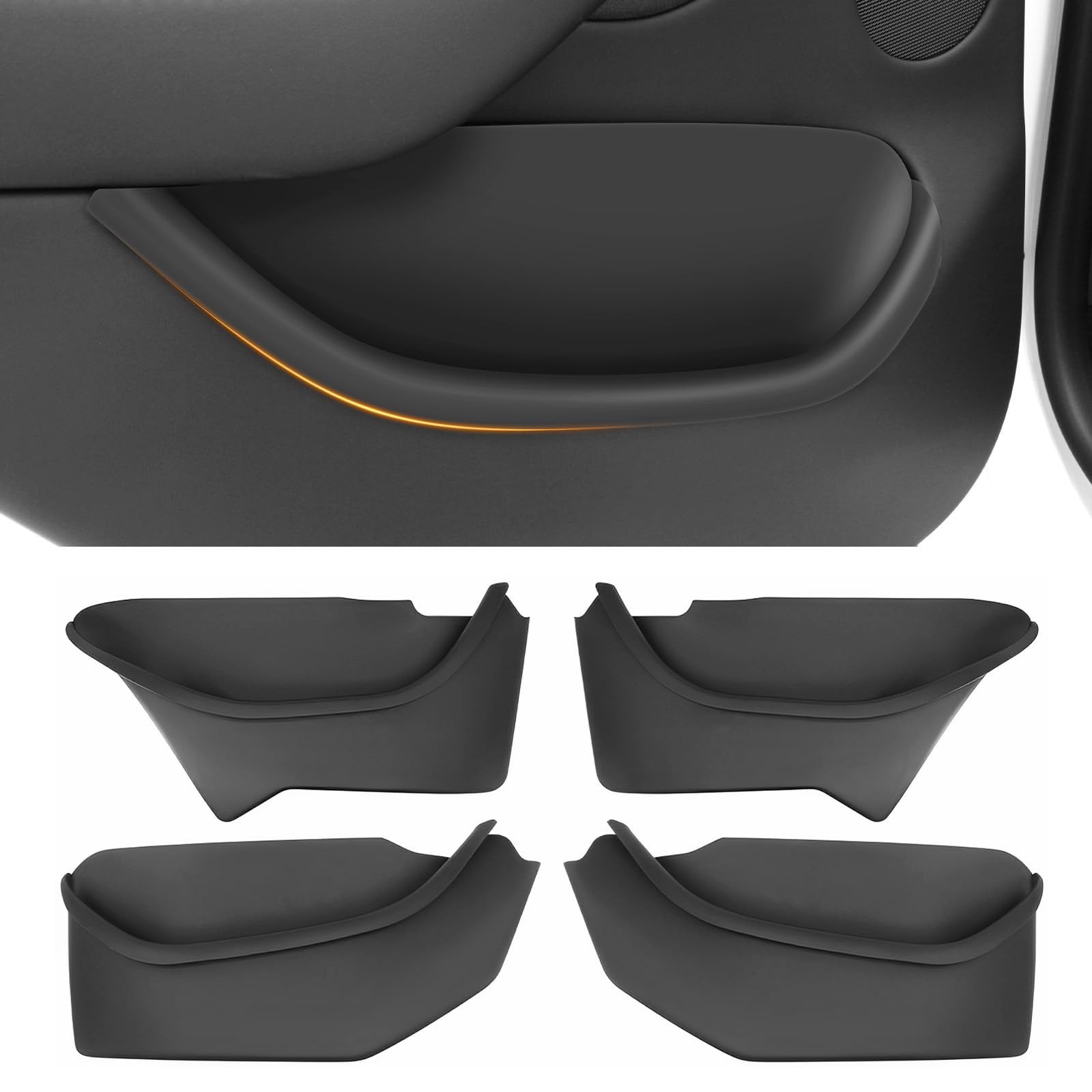 2026 Tesla Model Y Juniper Car Door Side Storage Box Organizer Full-Cover Fro…