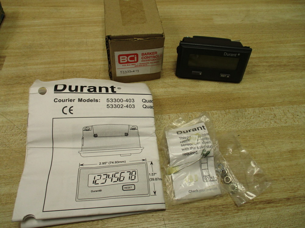 Barker Controls 5330-403 Durant Quadrature Indicator/Totalizer 5330403