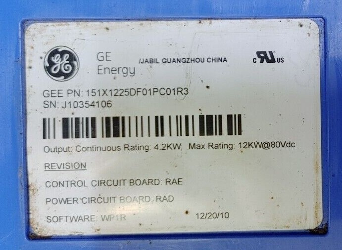 GE ENERGY 151X1233DB01SA01R4 ACB AAA 48VDC POWER CONVERTER 200A 10KW READ WOW!!