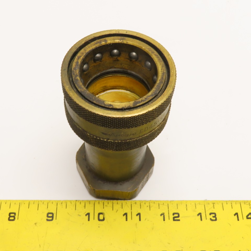 Aeroquip FD45-1088-16-16 1″ NPT Brass Quick Disconnect Hydraulic Coupling Socket