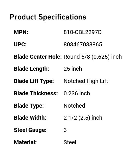 1 NEW 8TEN C-BLD-0075 HUSQVARNA LAWNRAZOR HIGH LIFT BLADE NNB ***MAKE OFFER***