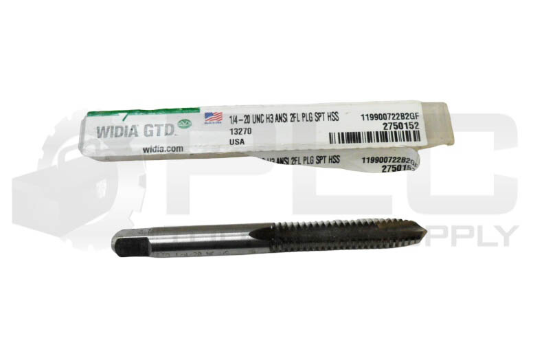 LOT OF 4 NEW WIDIA 1/4-20 UNC H3 ANSI 2FL PLG SPT HSS SPIRAL POINT TAP 13270