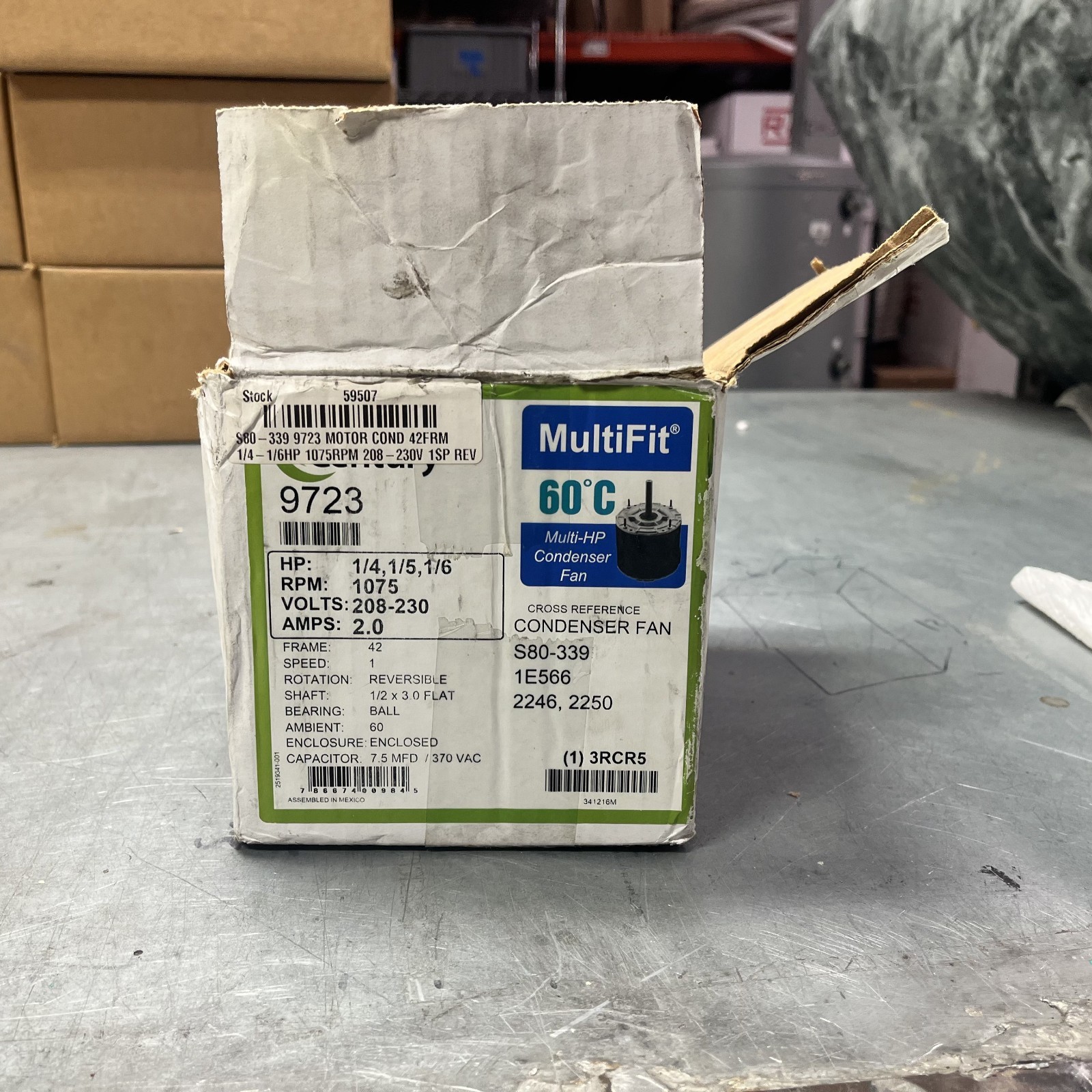 Century 9723 Condenser Fan Motor